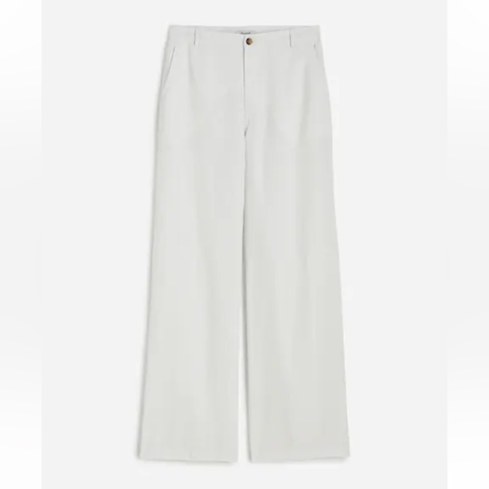 White Wide-Leg Pants - Picture 6 of 7